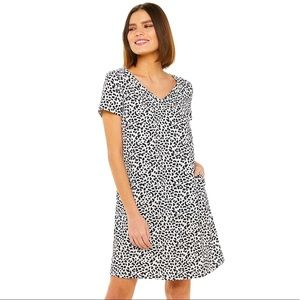 BNWT Leopard Black/White Simple yet Classy Shift dress